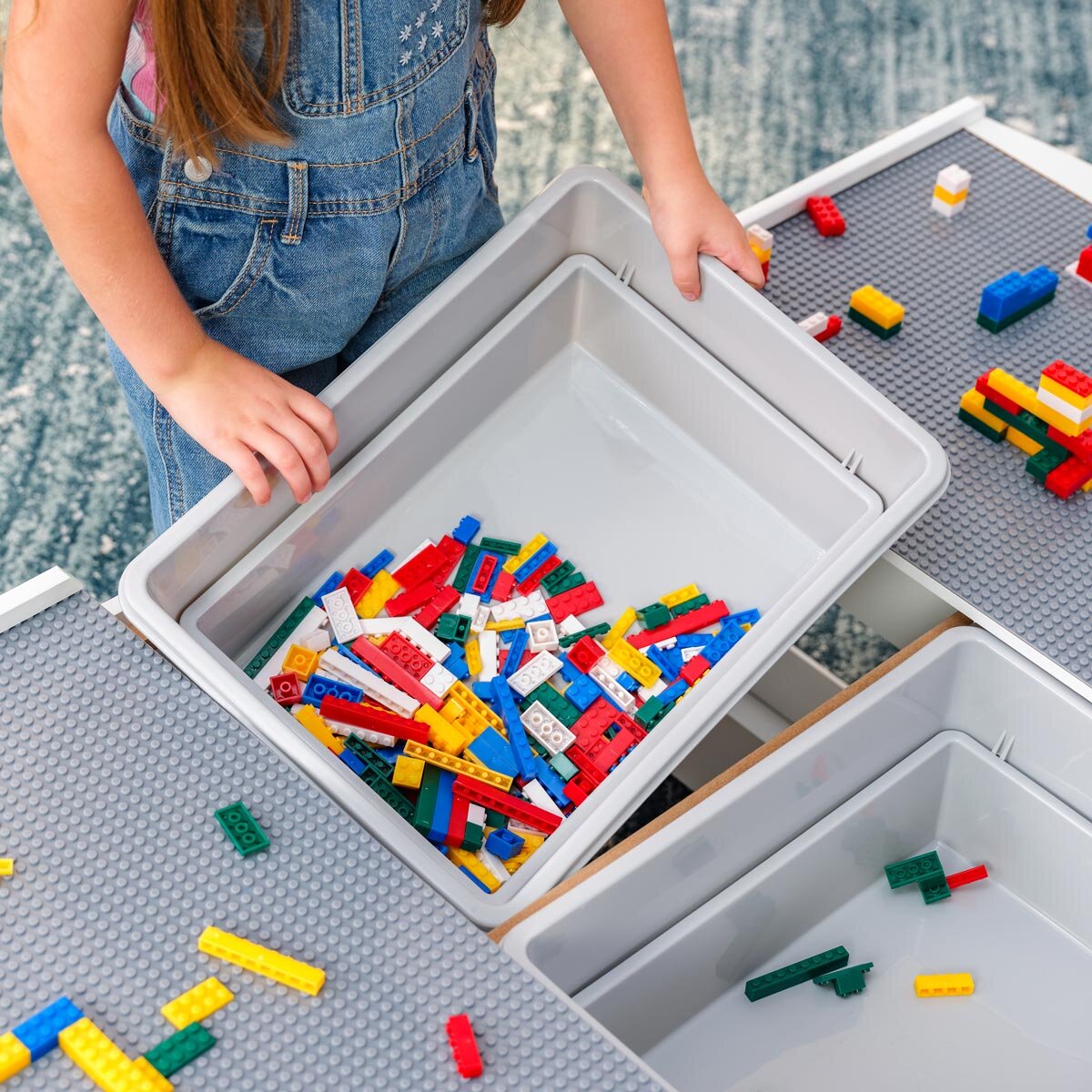 KidKraft Building Bricks Play n Store Mega Table 3 Years