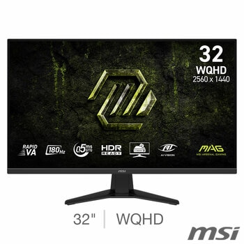 MSI 325QF MAG E18V 32 inch WQHD 180Hz VA Gaming Monitor, 9S6-3DE11M-003 MSI 325QF MAG E18V 32 inch WQHD 180Hz VA Gaming Monitor, 9S6-3DE11M-003