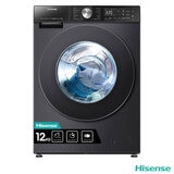 Hisense WF5S1245BB, 12kg, 1400rpm, Washing Machine A Rating in Black