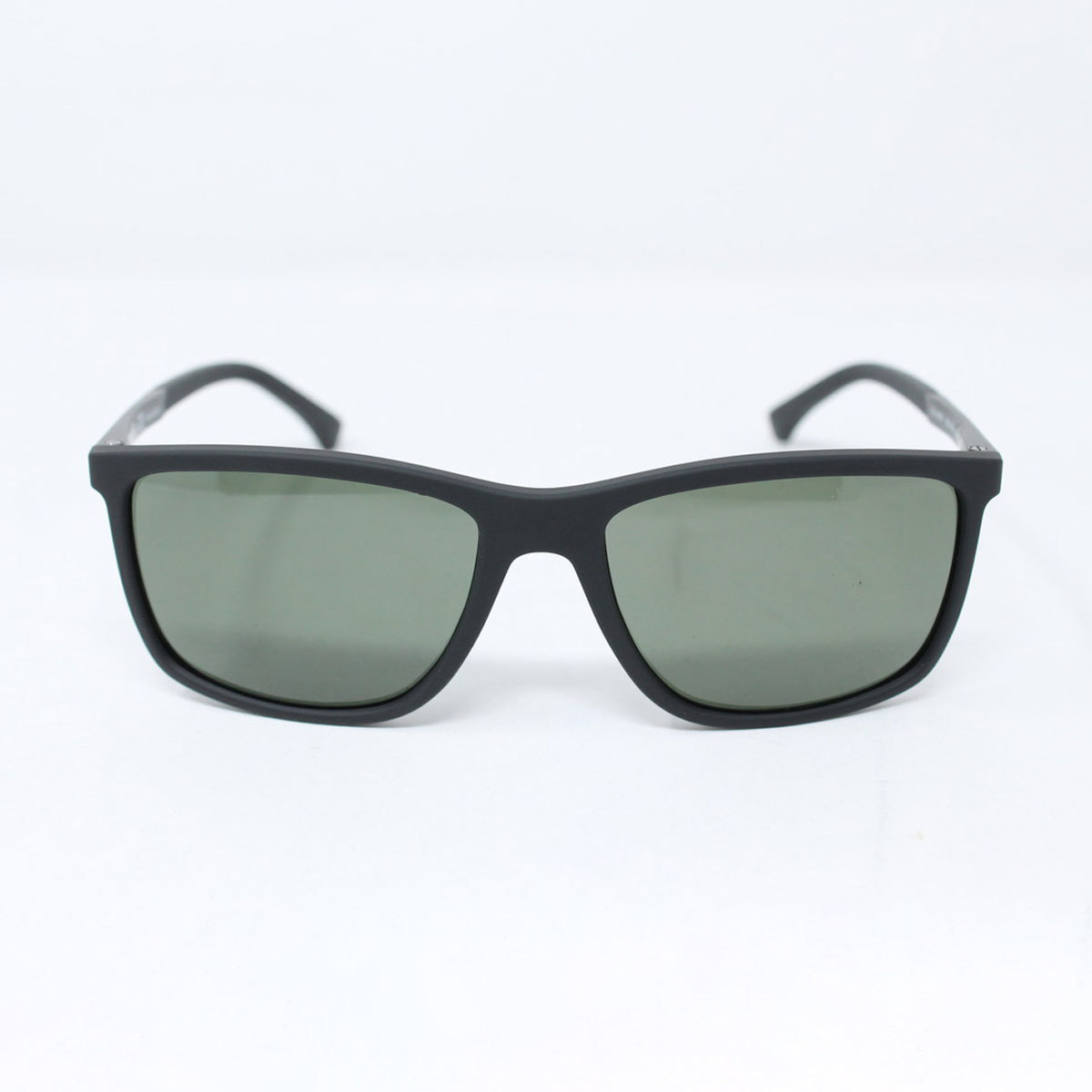 Emporio Armani Matte Black Sunglasses with Grey Leneses, EA4056 56539A ...