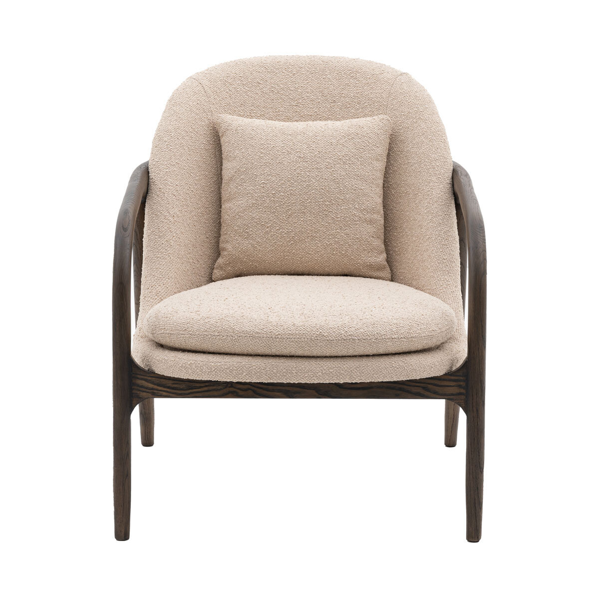 Gallery Allegra Taupe Fabric Armchair