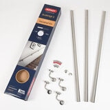 Rothley Stainless Steel Hand Rail Kit, 3.6m - Brushed