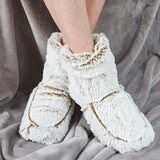 Warmies Fully Heatable Wellness Slipper Boot in Beige