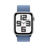 Buy Apple Watch SE GPS, 44mm Silver Aluminium Case with Storm Blue Sport Band Loop, MREF3QA/A @costco.co.uk