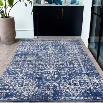 Nova Antique Navy Rug, in 2 Sizes