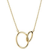 14ct Yellow Gold Interlocking Hoop Necklace