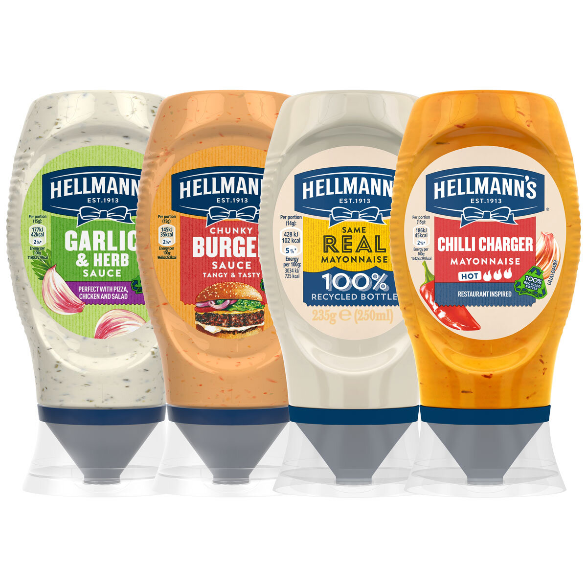 Hellmann's Mayo Variety Pack, 4 x 250g