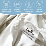 Luff 700 Thread Count 100% Organic Bamboo Deep Fitted White Sheet