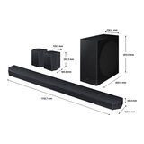 Dimensions Q800D Q-Series 5.1.2ch Cinematic Soundbar with Subwoofer