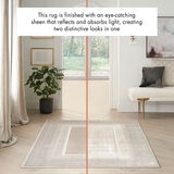 Glitz Ivory Border Rug 160 x 220 cm