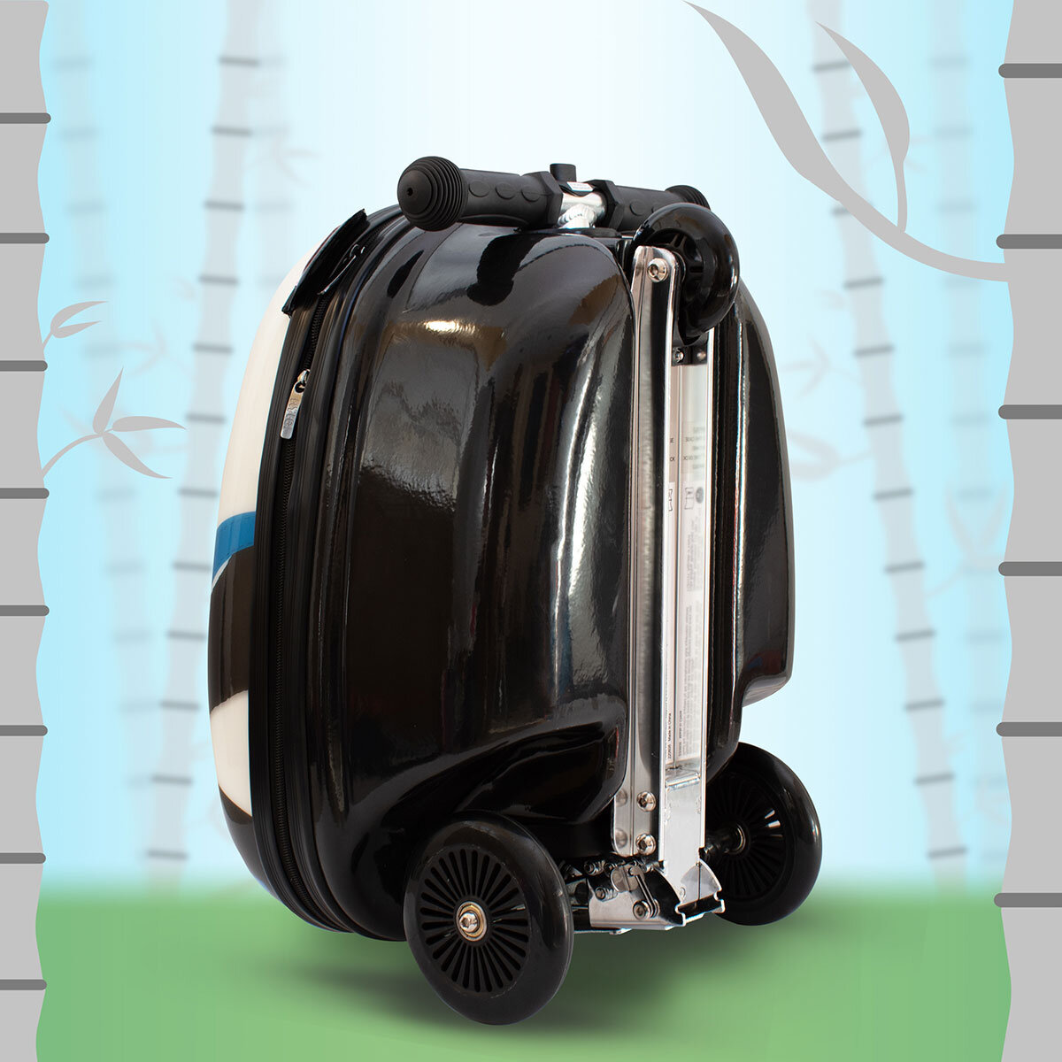 Zinc Flyte Midi 18" Scooter Suitcase, Penny the Panda