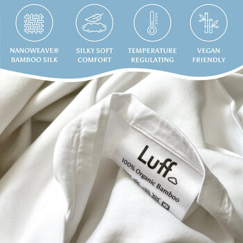 Luff 700 Thread Count 100% Organic Bamboo Pillowcases 2 Pack in 3 Colours