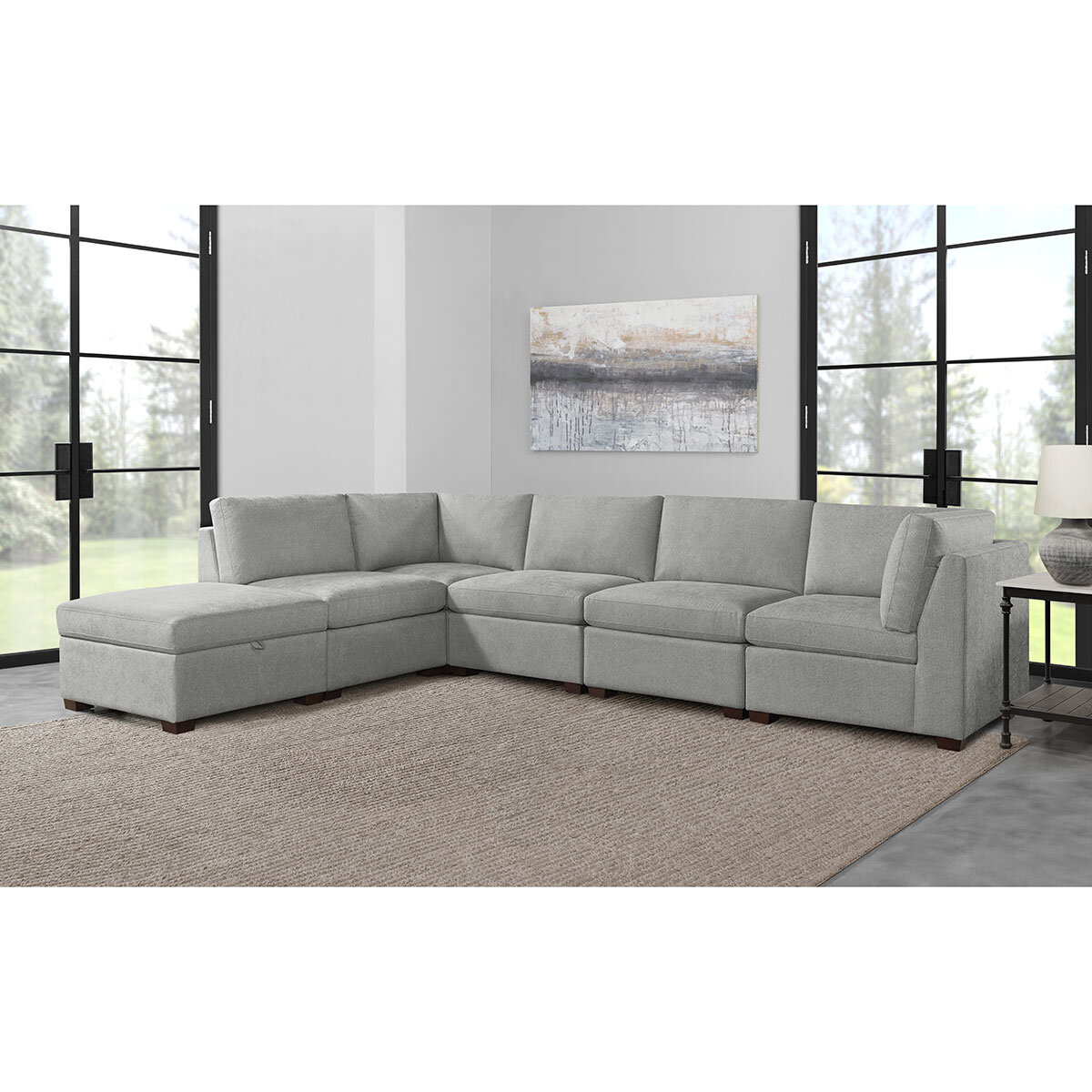 Gray deals sectional costco