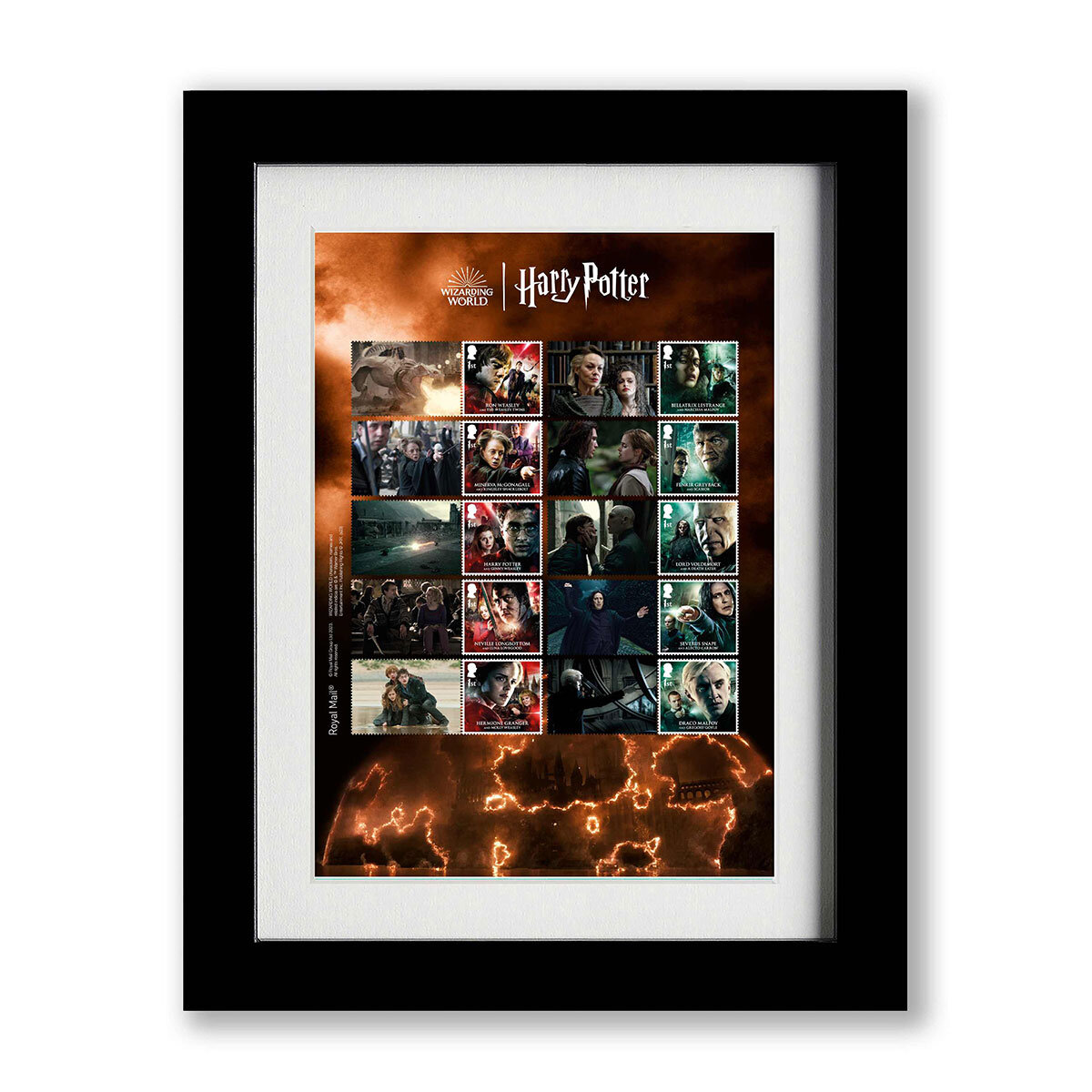 Official Harry Potter 2023 Framed Collectors Sheet , By Royal Mail