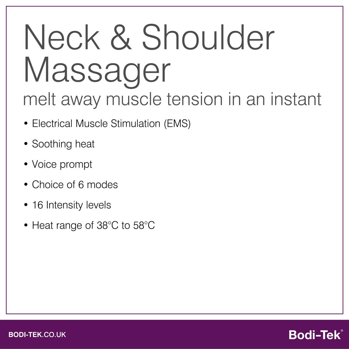 Description of Bodi-Tek Neck & Shoulder Massager