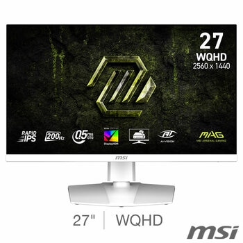 MSI MAG 274QRFW E20 WQHD IPS 200Hz Gaming Monitor, 9S6-3CF99T-003 MSI MAG 274QRFW E20 WQHD IPS 200Hz Gaming Monitor, 9S6-3CF99T-003