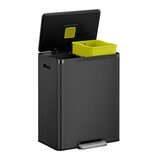 EKO Ecocasa 60L Recycling Bin in Matte Black at costco.co.uk