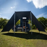 TentBox Lite XL (sleeps 4 people) Bundle - Includes TentBox Lite XL in Slate Grey & Lite XL Tunnel Awning (one size)