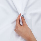 Luff Deep Fitted White Sheet