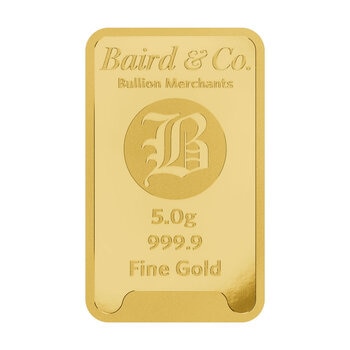 5 Gram Gold Minted Bar