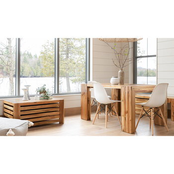 Transformer Extending Dining Table with Two Benches and Coffee Table in 3 Colours