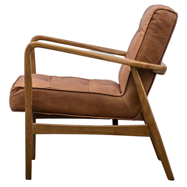 Gallery Humber Vintage Brown Leather Armchair Gallery Humber Vintage Brown Leather Armchair