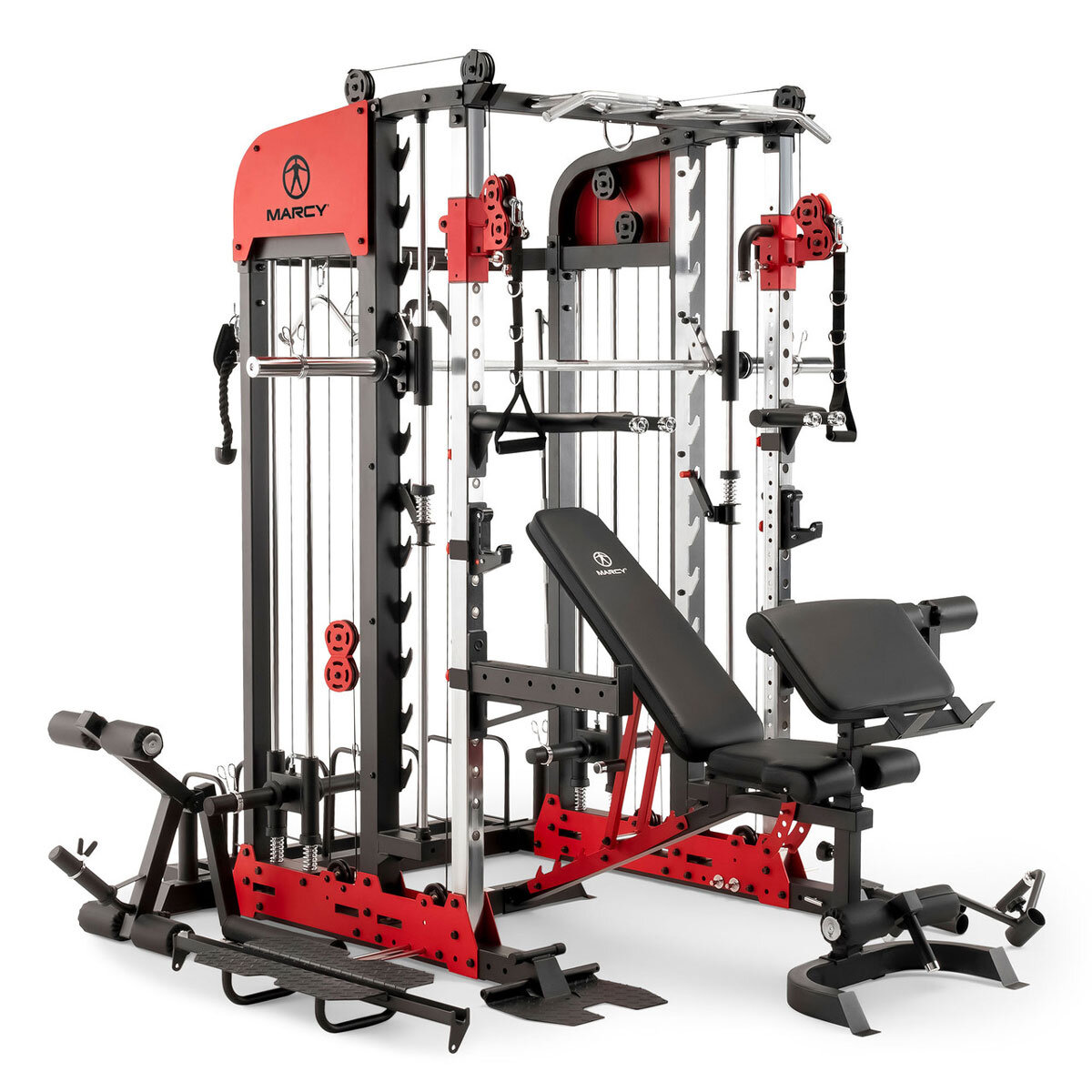 Marcy SM-7553 Pro Deluxe Smith Cage Home Gym System