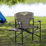 Timber Ridge Folding Directors Chair with Side Table