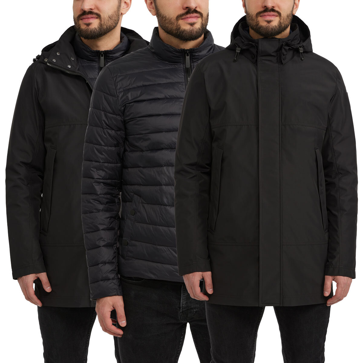 Pajar Mens 3 in 1 Jacket in Black