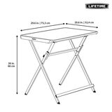 Lifetime 30" (2.5ft) Black Personal Commercial Table