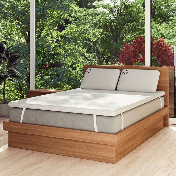 Panda Memory Foam Bamboo Mattress Topper, King Panda Memory Foam Bamboo Mattress Topper, King