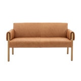 Gallery Stratford Brown Leather 2 Seater Sofa