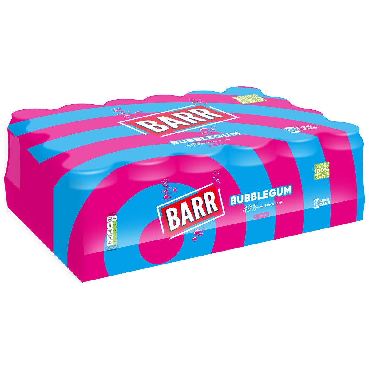 Barr Bubblegum, 24 x 330ml |Costco UK | Costco UK