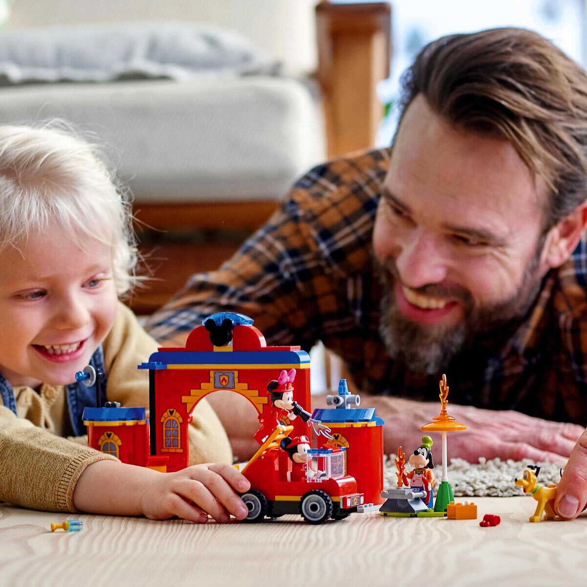 Buy LEGO Disney Mickey & Friends Fire Engine & Station Lifestyle Image at costco.co.uk