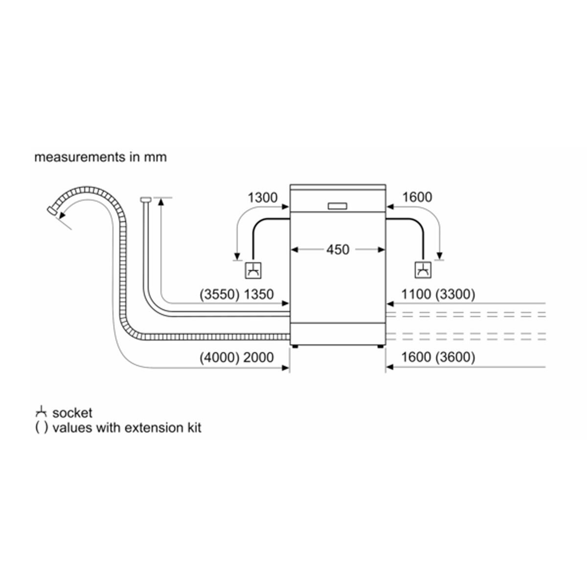 Bosch SPS4HMW49G Series 4 Slimline Freestanding 10 Place Setting Dishwasher, E Rated in White