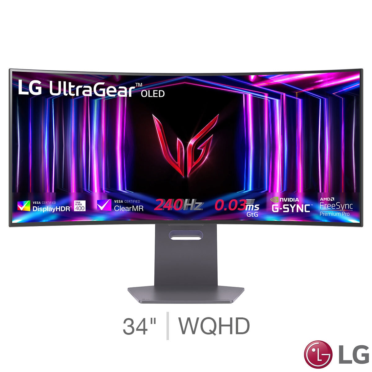 UltraGear 34 Inch WQHD 240Hz OLED Gaming Monitor, 34GS95QE-B