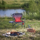 Timber Ridge Heated Directors Chair with Side Table