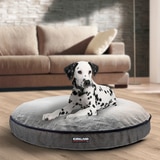 Kirkland Signature 42" Round Pet Bed in Geometric Blue