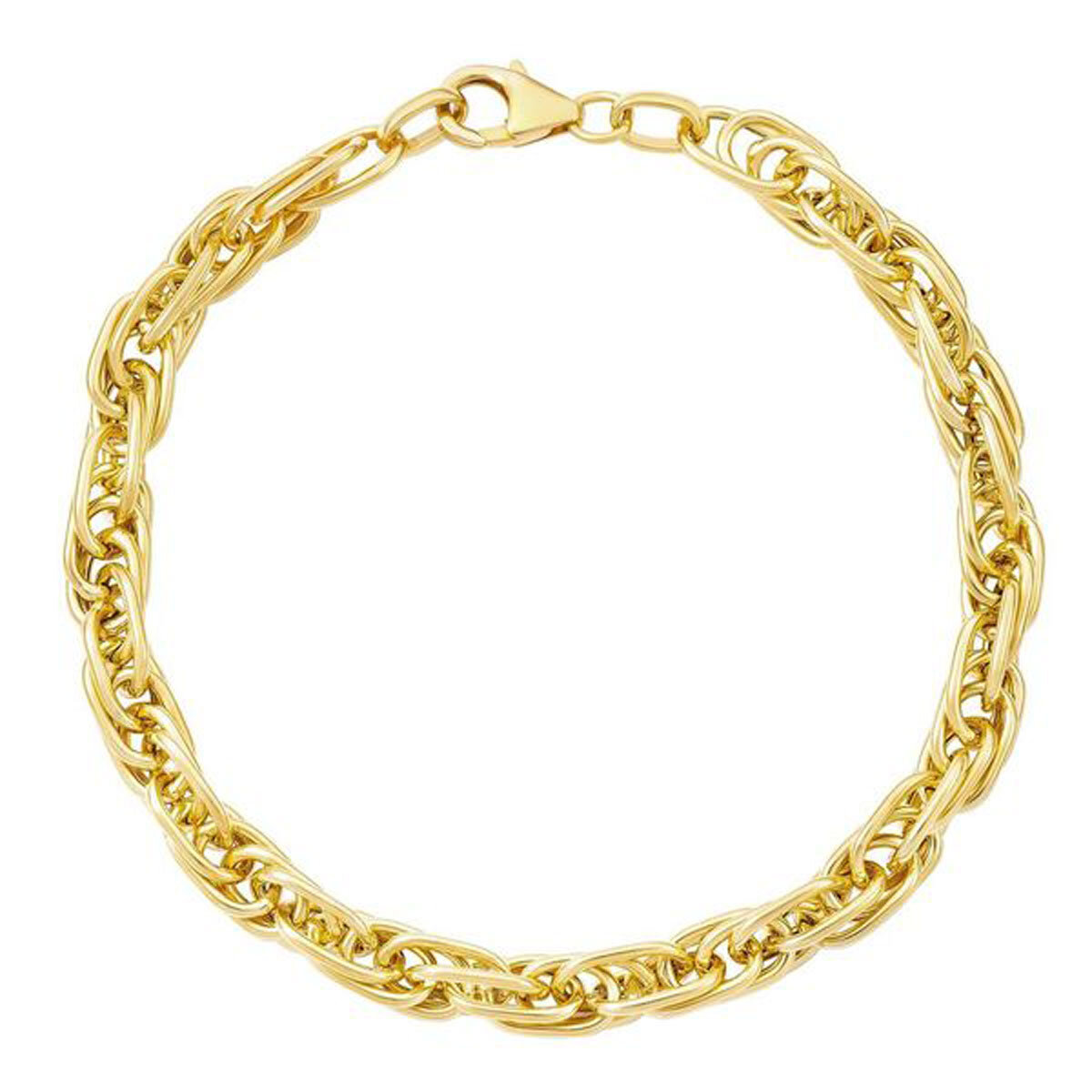 14ct Yellow Gold Mult-Link Twist Bracelet