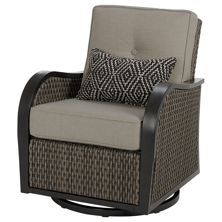 Agio Park Falls 5 Piece Woven Deep Seating Fire Chat Set | Costco UK