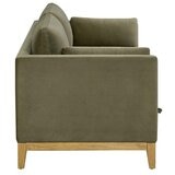 Thomasville Mokena Green Fabric 2 Seater Sofa with Storage Seats