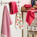 KitchenAid 6 Piece Printed Kitchen Towels, in Red