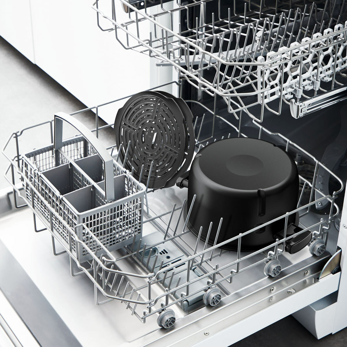 Multicook Actifry MY741C40 Air Fryer & Multicooker's attachments in dishwasher Multicook Actifry MY741C40 Air Fryer & Multicooker's attachments in dishwasher