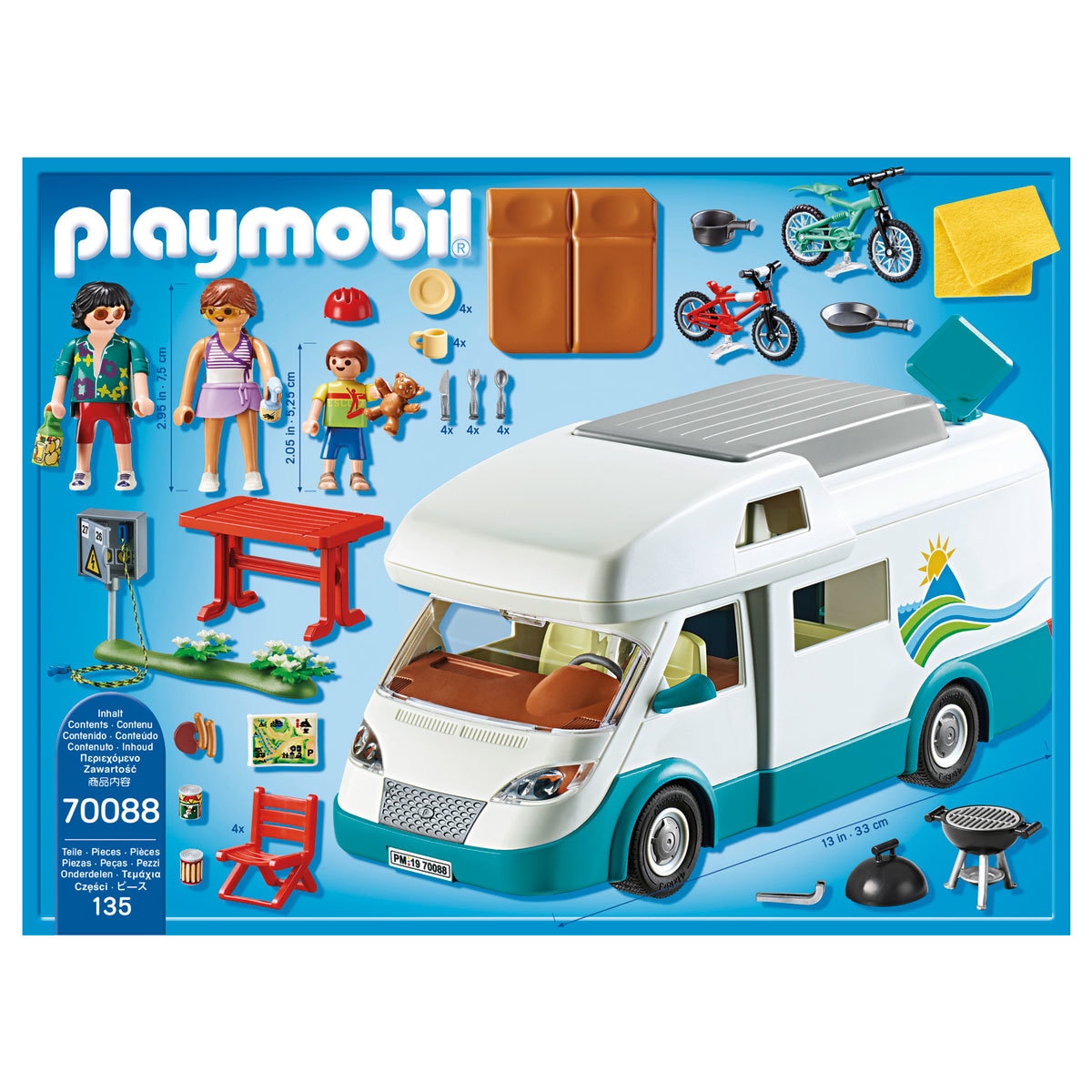 Playmobil 70088 Family Fun Camper with 135 pieces of Furniture and three figures