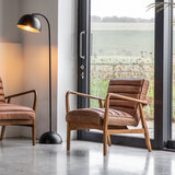 Gallery Newhaven Brown Leather Armchair