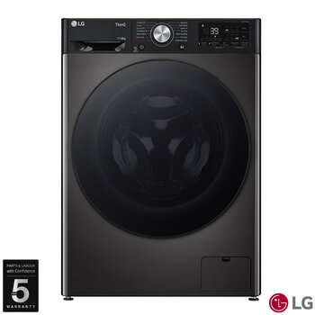 LG FWY916BBTN1, 11kg/6kg Washer Dryer, D Rated in Black