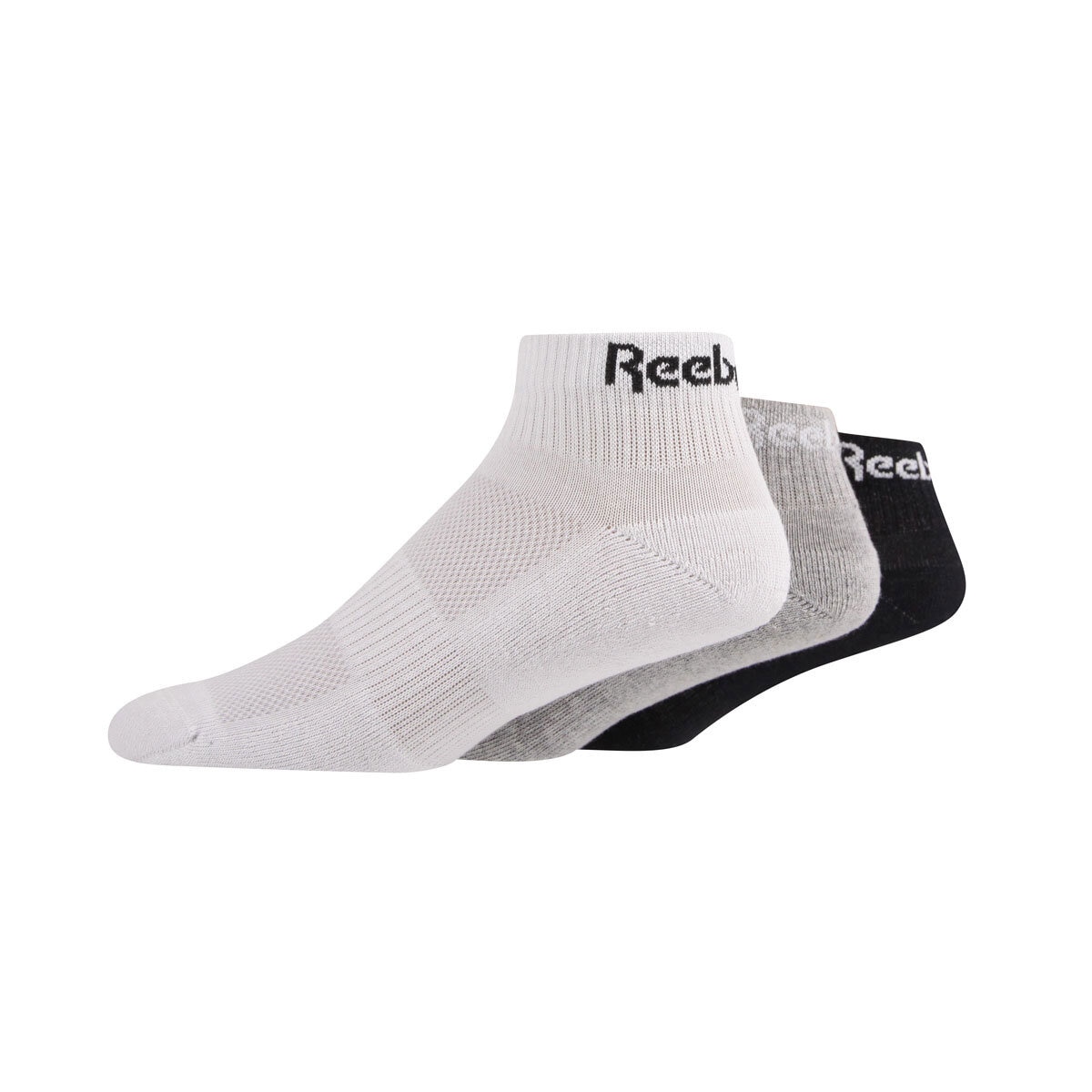 Reebok Unisex Essential Ankle Socks 6 Pack in Grey