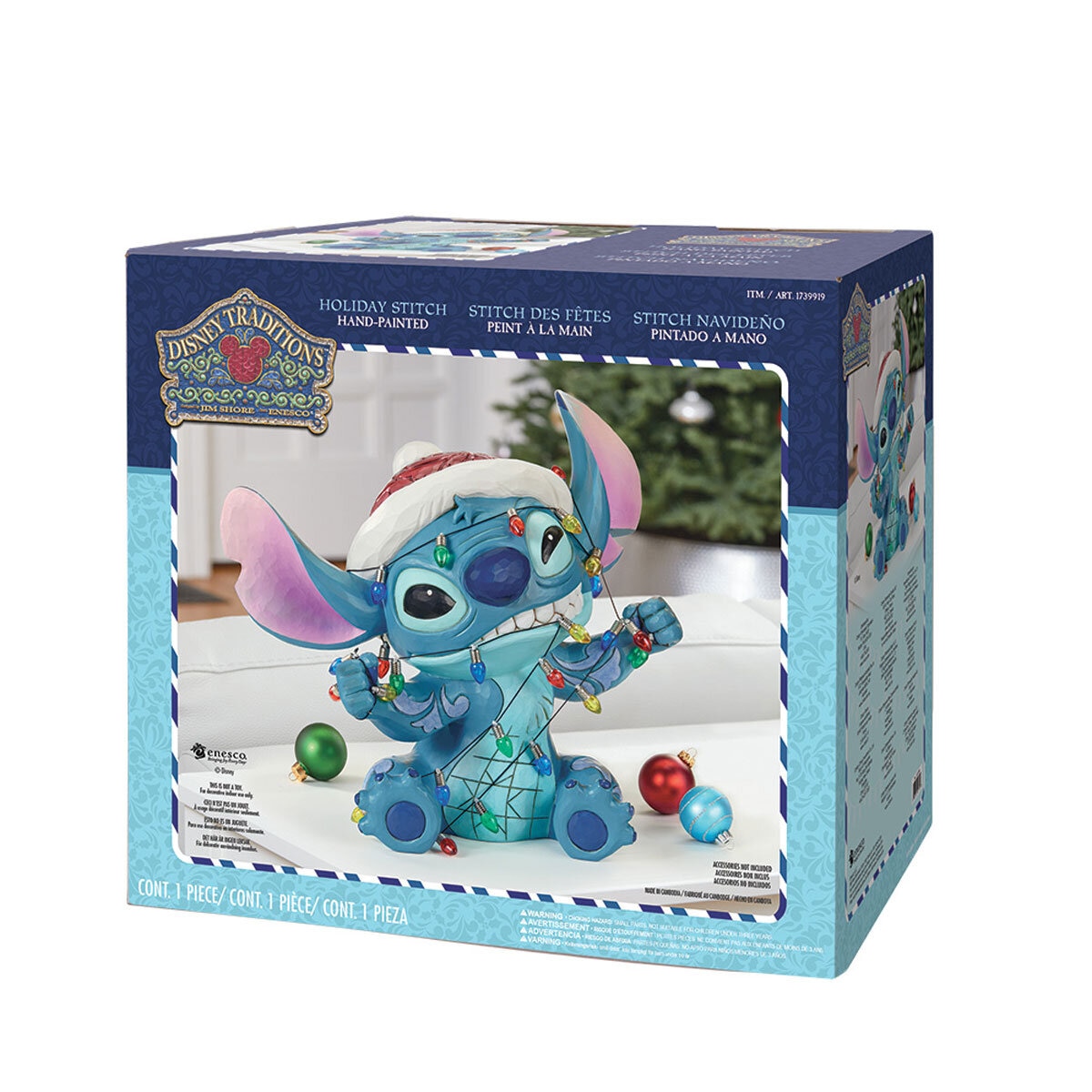 Buy Dinsey Traditions Stitch Wrapped in Christmas Lights Box Image at costco.co.uk