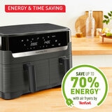 Tefal Easy Fry Dual Air Fryer energy and time saving Tefal Easy Fry Dual Air Fryer energy and time saving