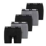 Puma Men's Boxer Brief 5 Pack in Black